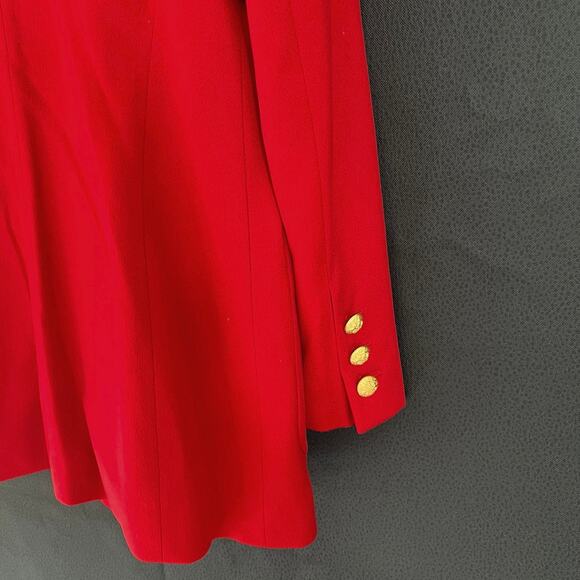 Escada Margarita Ley women’s double breasted crest cashmere blazer jacket - Picture 7 of 16